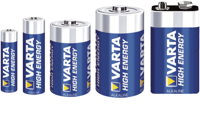 Мощные элементы питания VARTA